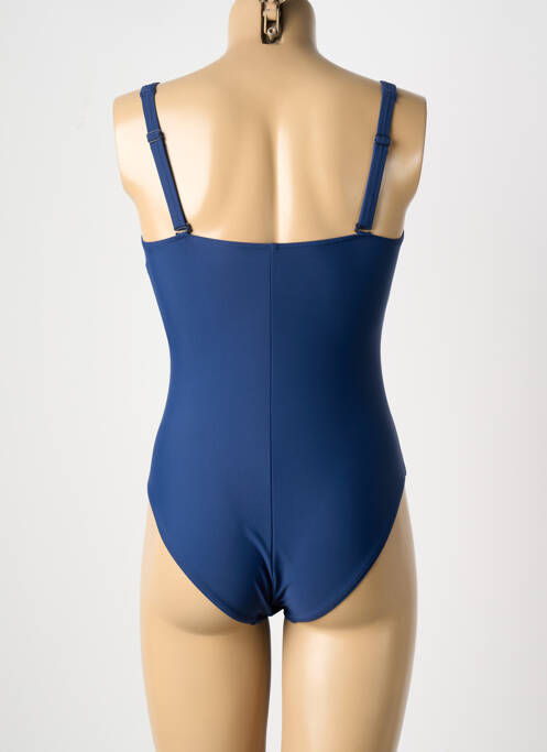 Maillot de bain 1 pièce stretch haut soutien-gorge moulé bleu SUNMARIN femme