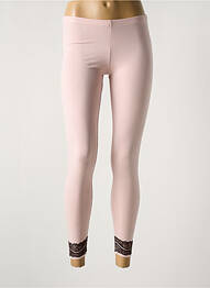 Legging taille élastique rose COTTON CLUB femme