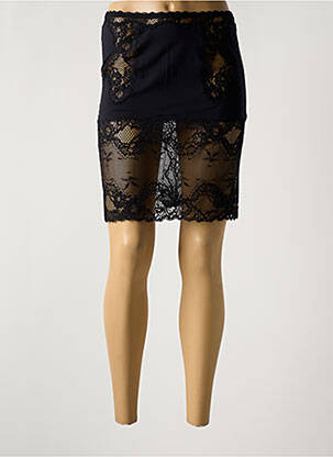 Jupon /fond de robe taille élastique noir COTTON CLUB femme