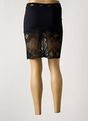 Jupon /fond de robe taille élastique noir COTTON CLUB femme