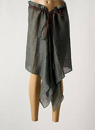 Jupe mi-longue gris MARYAN MEHLHORN pour femme