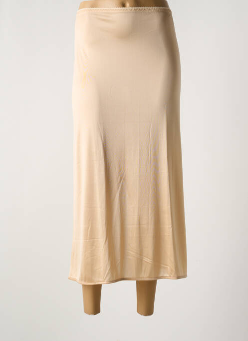 Jupon /fond de robe taille élastique chair CHIARO SCURO femme