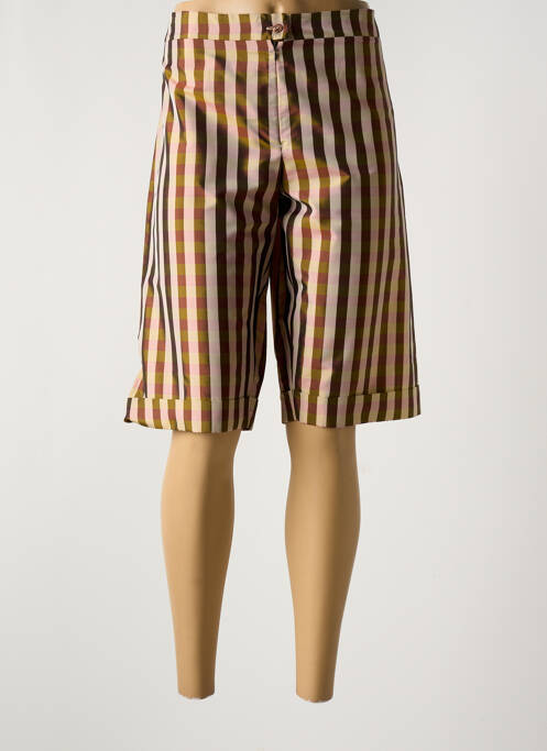 Bermuda vert CHIARO SCURO pour femme