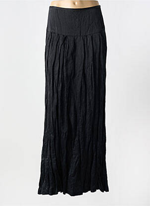 Jupe longue fermeture zip latéral noir JAVIER SIMORRA femme