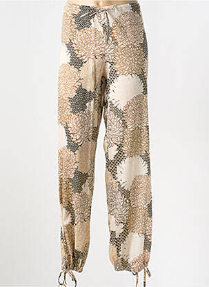 Pantalon large taille normale taille normale beige MANUEL CANOVAS femme