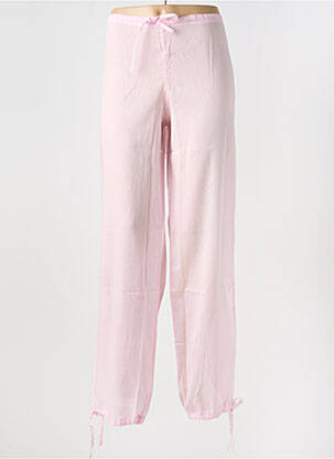 Pantalon large taille normale taille normale rose MANUEL CANOVAS femme