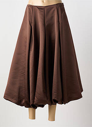 Jupe longue doublure marron REVANCHE DE LA FEMME femme