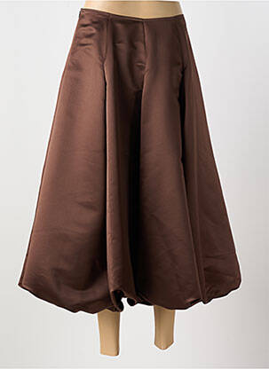 Jupe longue doublure marron REVANCHE DE LA FEMME femme