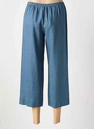 Pantalon 7/8 taille élastique taille normale bleu VIVIS femme