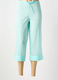Pantacourt coupe droite taille normale bleu MANUEL CANOVAS femme