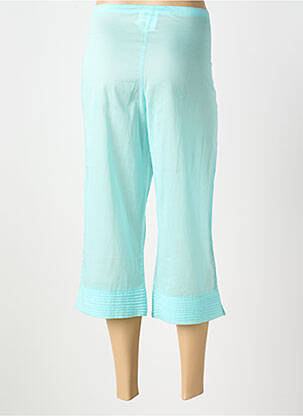 Pantacourt coupe droite taille normale bleu MANUEL CANOVAS femme