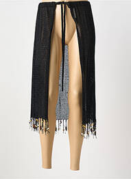 Paréo légère et transparente noir MARYAN MEHLHORN femme