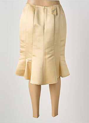 Jupe mi-longue taille normale beige REVANCHE DE LA FEMME femme