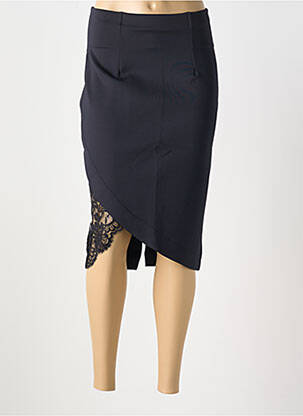 Jupe mi-longue taille normale noir RCRESCENTINI BY COTTON BLUB femme