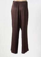 Pantalon droit marron UN JOUR AILLEURS pour femme seconde vue
