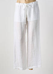 Pantalon large blanc NICOLE OLIVIER pour femme seconde vue