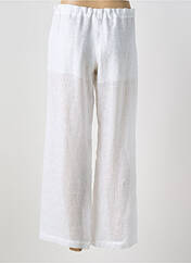 Pantalon large blanc NICOLE OLIVIER pour femme seconde vue