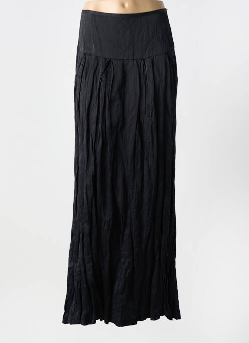 Jupe longue coupe fluide noir JAVIER SIMORRA femme