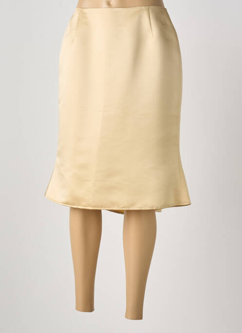 Jupe mi-longue beige REVANCHE DE LA FEMME pour femme