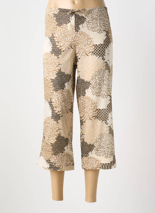 Pantacourt beige MANUEL CANOVAS pour femme