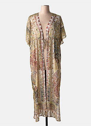 Veste kimono légère et transparente marron MARYAN MEHLHORN femme