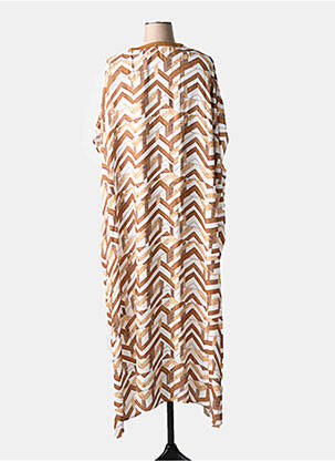 Robe de plage manches courtes marron MARYAN MEHLHORN femme