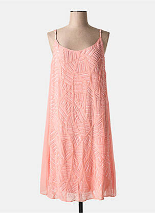 Robe mi-longue coupe fluide fines bretelles rose MARYAN MEHLHORN femme