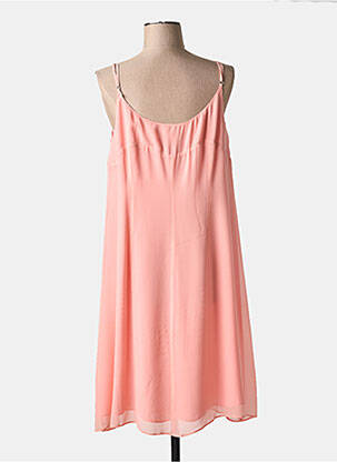Robe mi-longue coupe fluide fines bretelles rose MARYAN MEHLHORN femme