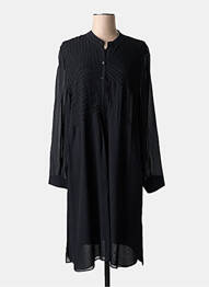 Robe mi-longue coupe fluide manches longues noir MARYAN MEHLHORN femme