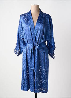 Veste kimono légère et transparente bleu LISE CHARMEL femme