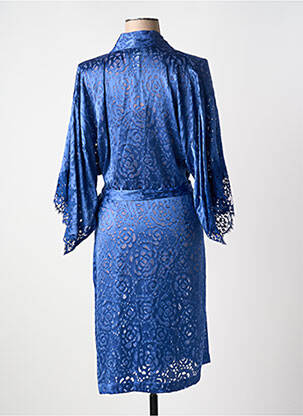 Veste kimono légère et transparente bleu LISE CHARMEL femme