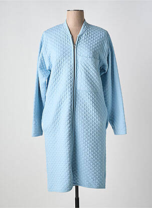 Robe de chambre stretch bleu PLUTO femme