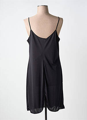 Nuisette/combinette effet matière satinée noir CHIARO SCURO femme