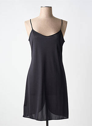 Nuisette/combinette effet matière satinée noir LISANZA femme
