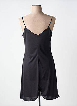Nuisette/combinette effet matière satinée noir LISANZA femme