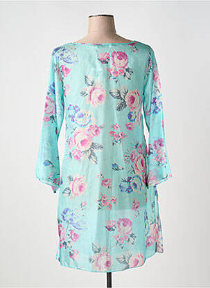 Robe de plage col v bleu RUE DU FAUBOURG femme