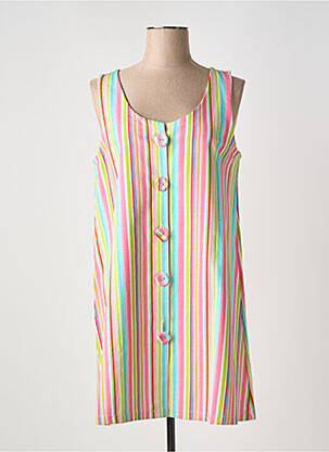 Robe courte sans manche sans manche bleu RUE DU FAUBOURG femme