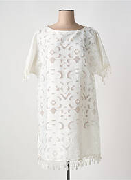 Robe de plage manches courtes blanc MARYAN MEHLHORN femme