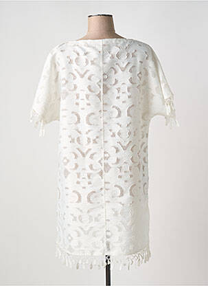 Robe de plage manches courtes blanc MARYAN MEHLHORN femme