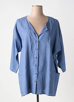 Veste casual poches bleu LIONELLA femme