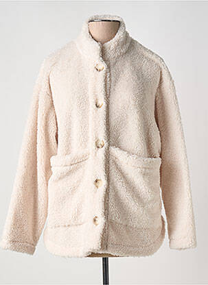 Veste casual col rond blanc PLUTO femme