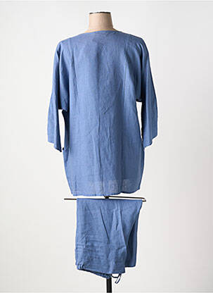 Ensemble pantalon coupe droite bleu LIONELLA femme
