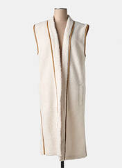 Gilet sans manche blanc PLUTO pour femme seconde vue