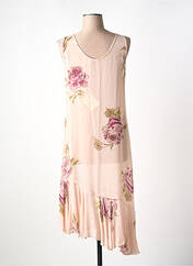 Robe courte rose CHIARO SCURO pour femme seconde vue