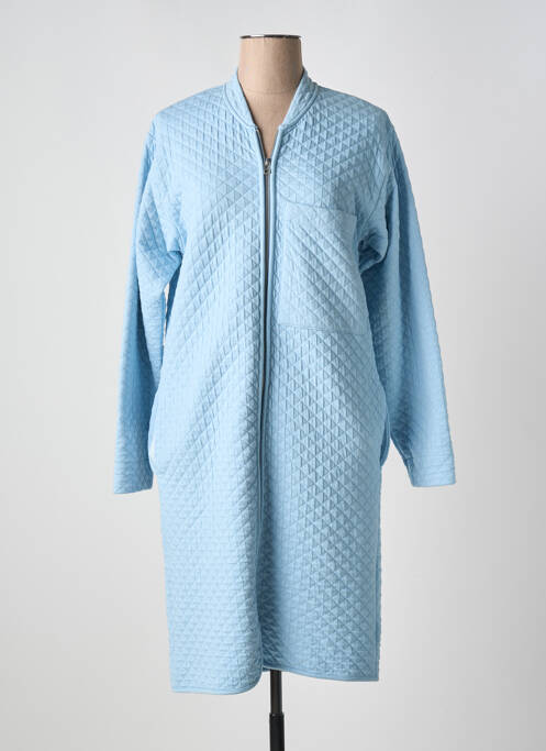 Robe de chambre fermeture zippée sur le devant bleu PLUTO femme