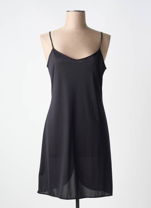 Nuisette/combinette effet matière satinée noir LISANZA femme
