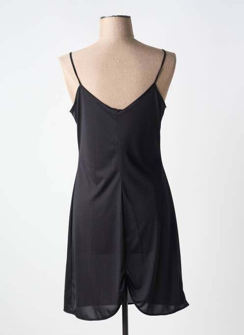 Nuisette/combinette effet matière satinée noir LISANZA femme