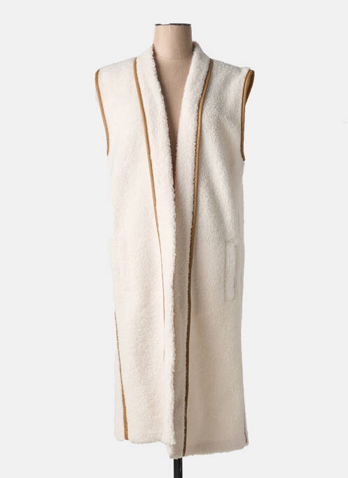 Gilet sans manche blanc PLUTO pour femme