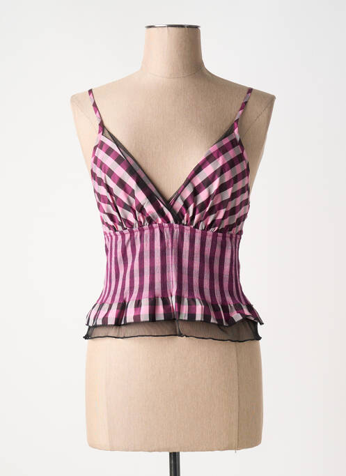 Top violet CHIARO SCURO pour femme