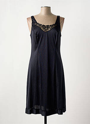 Chemise de nuit sans manche noir HELIOS femme